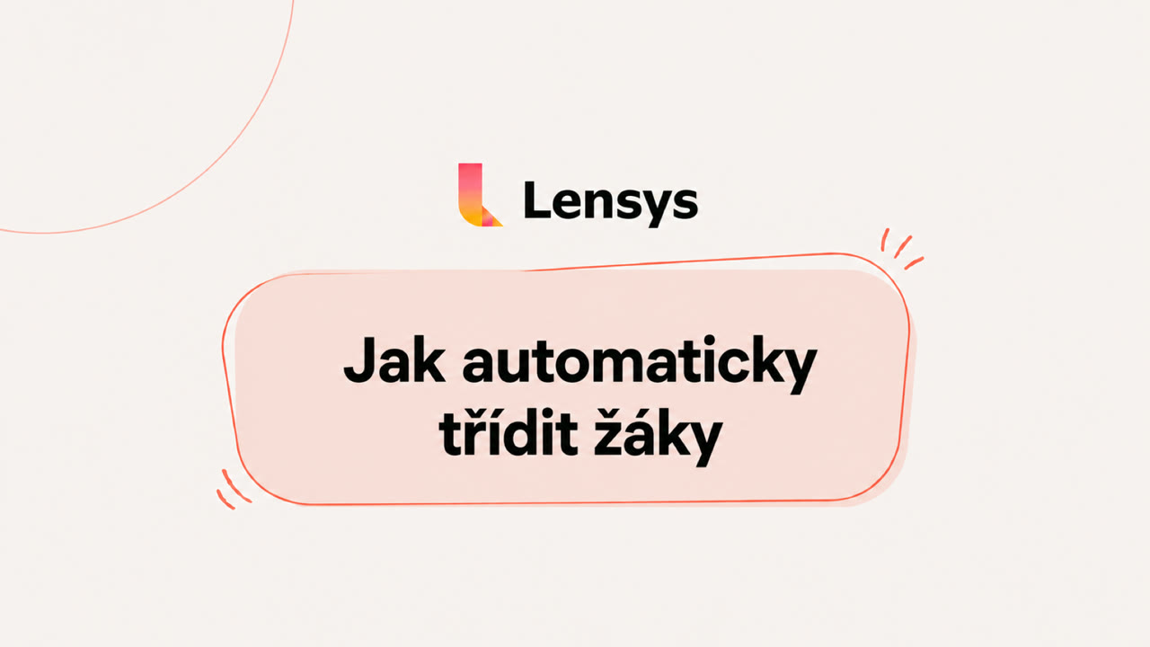 Jak automaticky třídit žáky